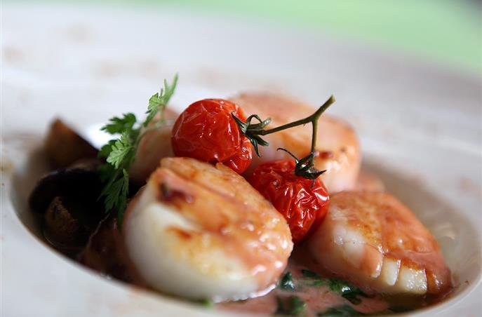 Coquilles Saint Jacques au Restaurant O'33 pres de Béziers