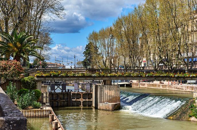 Canal de la Robine à Narbonne proche du Restaurant O'33
