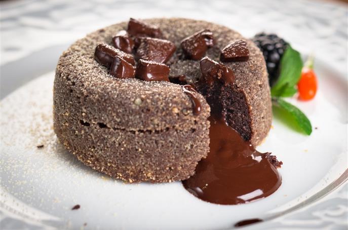Souffle coulant chocolat noir restaurant Agde - Restaurant O'33
